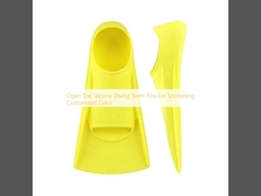 Open Toe Silicone Diving Swim Fins For Snorkeling Customized Color