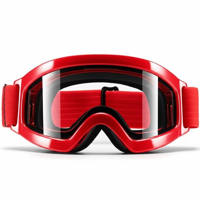 PC Outer Lens Snow Ski Goggles with Triple Layer Foam and Detachable Strap